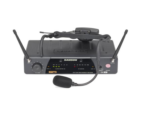Samson SW7A7SQE-K4 AirLine 77 Wireless System Fitness Headset (AH7-Qe/CR77) - Frequency K4 - 477.525 MHz
