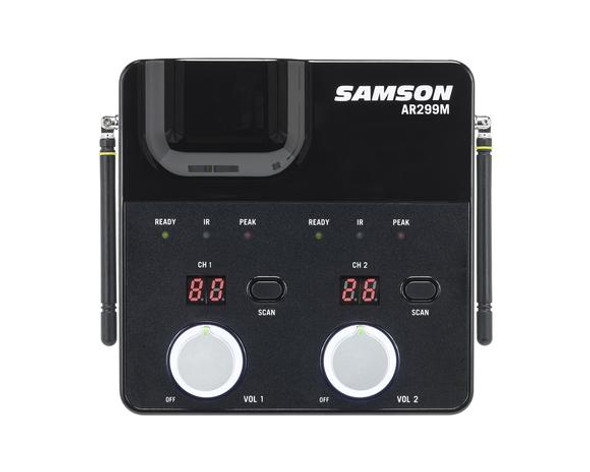 Samson SWC288MHQ8-K Concert 288m Dual Handheld Wireless System with Tabletop Receiver