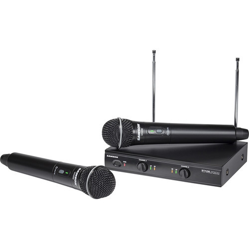 Samson SWS200HH-C Stage 200 Dual Vocal Wireless System (2) Q6