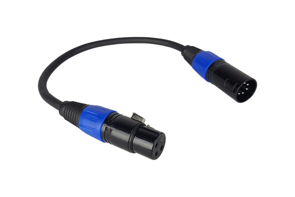 Chauvet DJ 5FT 3-Pin Male/Female DMX Cable - GearclubDirect