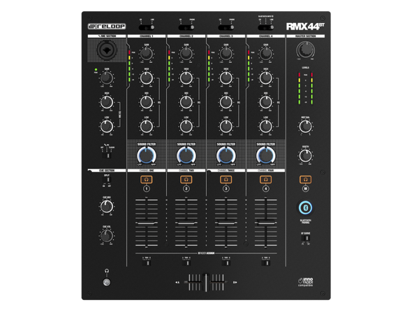 Reloop AMS-RMX-44BT RMX44BT is a 4-channel Bluetooth DJ Club Mixer