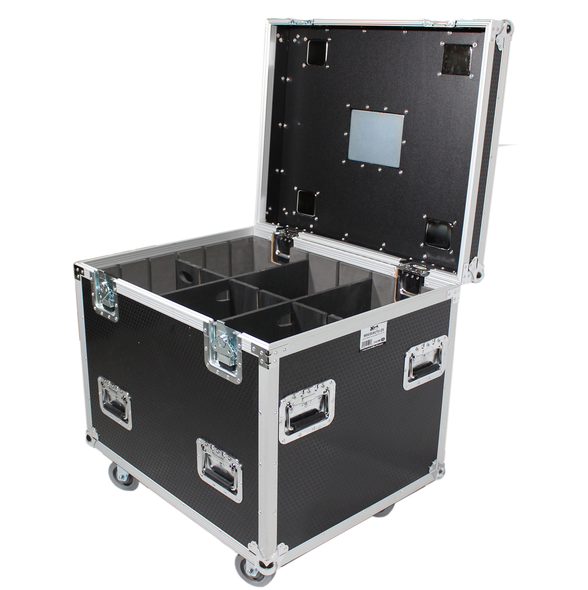 ProX XS-UTL243030W Truck Pack Utility Case with Divider & tray kits Ball to Ball 24" W x 30" D x 30" H 1/2" plywood w/ Black Honey Comb Laminate 4x4 4" Casters