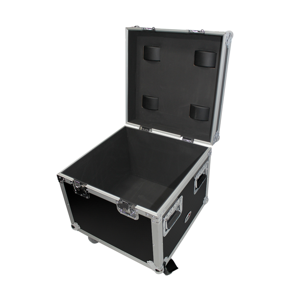 ProX XS-UTL9W Utility Case w/ Wheels 3/8" plywood w/ Black Laminate 4" Casters w/ Caster dishes Interior 18.50"L x 18.50"W x 13.50"H Exterior 20"L x 20"W x 22"H