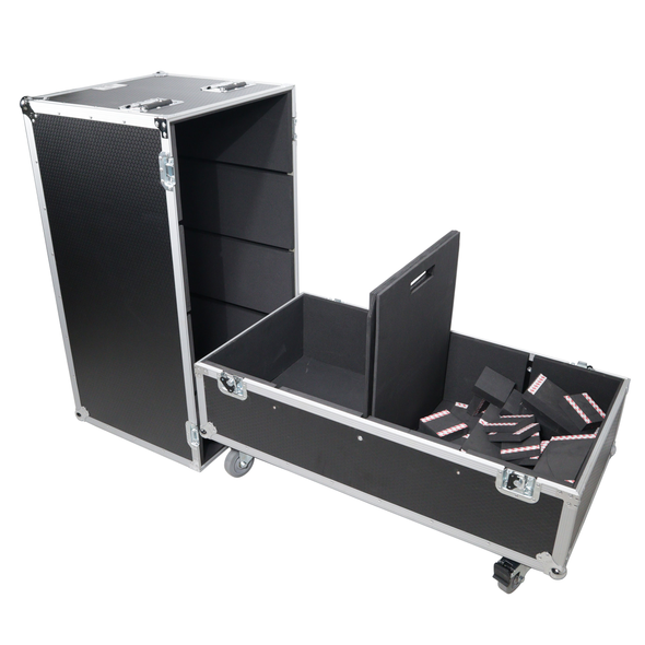 ProX XS-2X282020W Case holds 2x 15" speakers: 28" H x 20" W x 20" D Holds JBL SRX 815P, DAS Event 26A and similar sizes