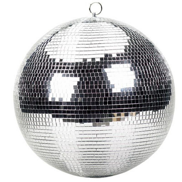 ProX MB-20 20" inch Mirror Disco Ball Bright Silver Reflective Indoor DJ Sphere with Hanging Ring for Lighting