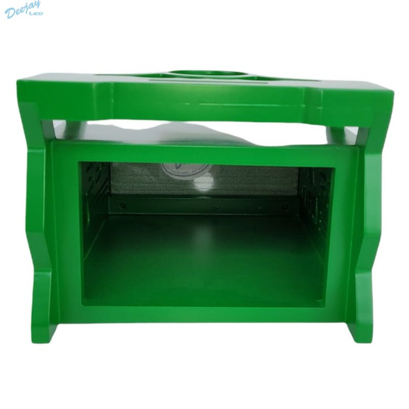 DEEJAY LED TBH1DIN2EQGREEN 1 DIN Space Plus 2 EQ Stylish Wooden Controller Case for Mobile Competitions GREEN