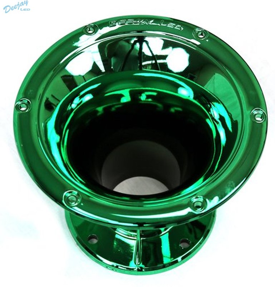 DEEJAY LED TBH2INHORNGREEN Green Bolt-on Horn Flare with 2-in Throat for 2-in Compatible High Frequency Drivers