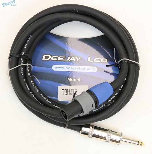 DEEJAY LED TBHJTS6 6 Foot Length 1/4-in to SPEAKON 4C Audio Cable