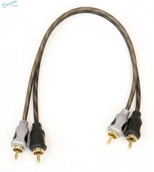 DEEJAY LED TBHRCA1 1-Foot RCA to RCA Copper Audio Cable Entry Leve