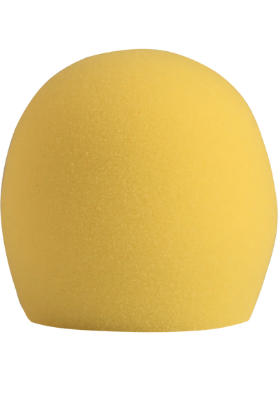 Shure A58WS-YEL Yellow Foam Windscreen for All Shure Ball Type Microphones