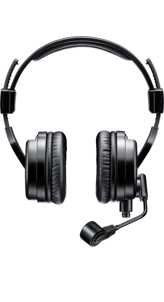 Shure BRH50M Premium Dual-Sided Broadcast Headset. Includes BCASCA-NXLR3QI cable