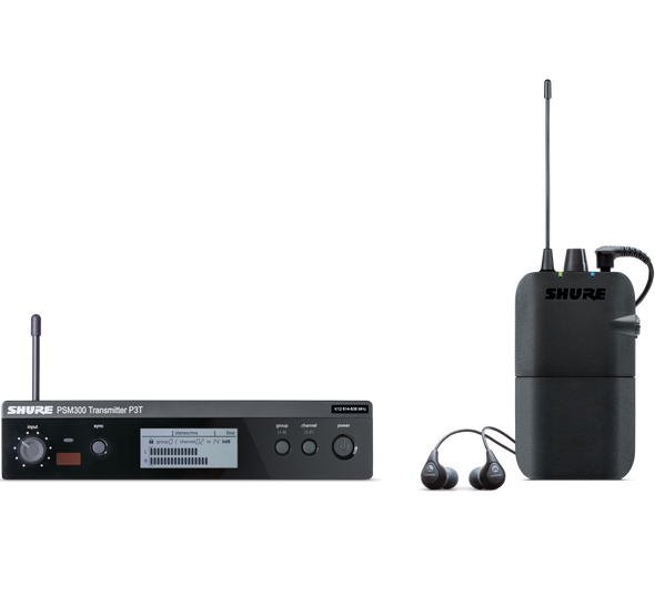Shure P3TR112GR-J13 PSM300 Wireless System With SE112-GR Earphones