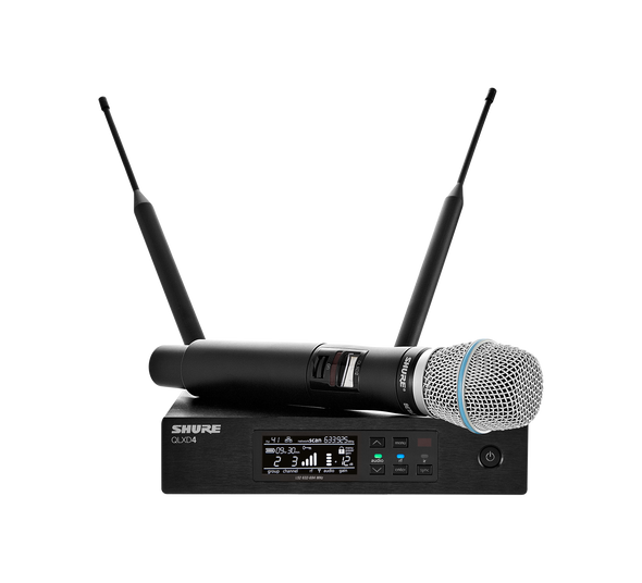 Shure QLXD2/B87C=-X52 Handheld Transmitter with Beta87C Microphone