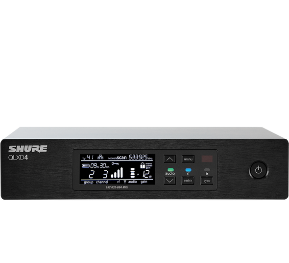 Shure QLXD4=-G50 Half-Rack Single Channel Receiver