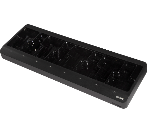 Shure SBC840-US 8-bay networked battery-only tray charger (SB910 and SB920)