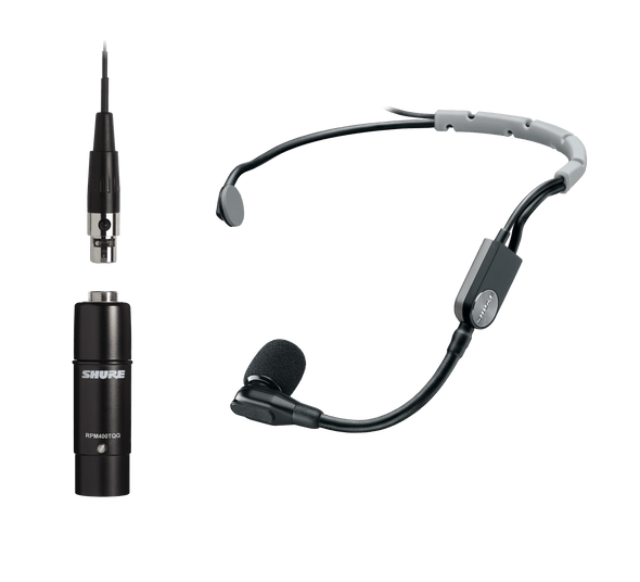 Shure SM35-XLR Headset Cardioid Condenser Mic with Snap-fit Windscreen and Inline XLR Preamp
