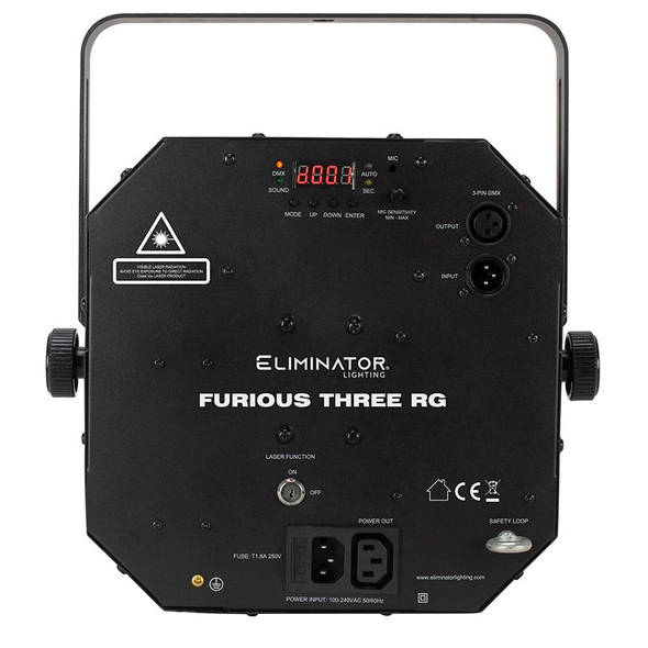 Eliminator Lighting Furious Three RG 3-in-1 Effect Light