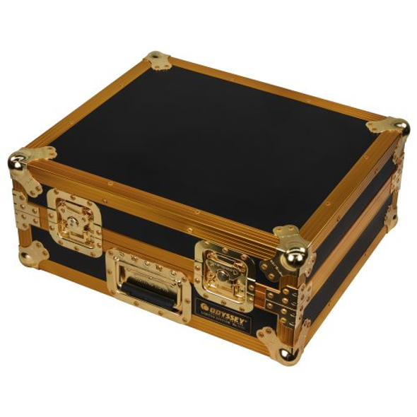 Odyssey Limited Edition Turntable Flight Case in Gold Color