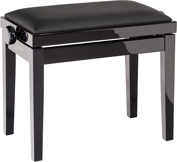 K&M 13911.200.21 Black Goss Leather Piano Bench