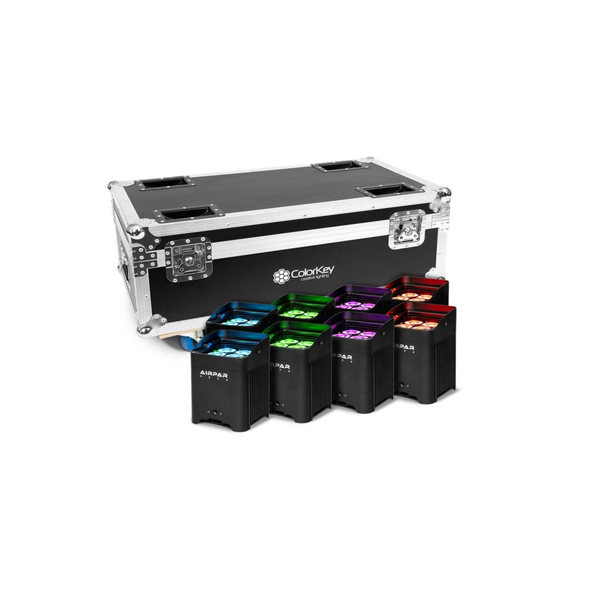 ColorKey AirPar HEX 4 | 8-Pack Bundle With Charging Case