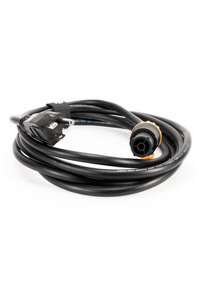 American DJ SIP1MPC15 is a 15FT (4.5m) IP65 power twist lock to standard 3-prong Edison plug cable.