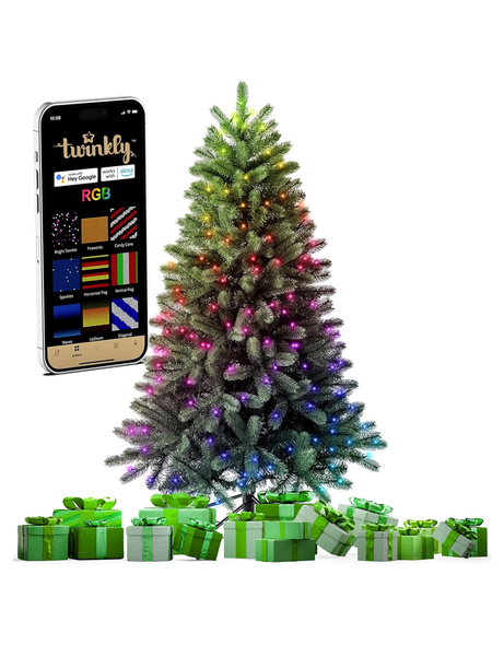 Twinkly 5FT Regal Prelit Tree, 270 Twinkly app-Controlled RGB LED Lights