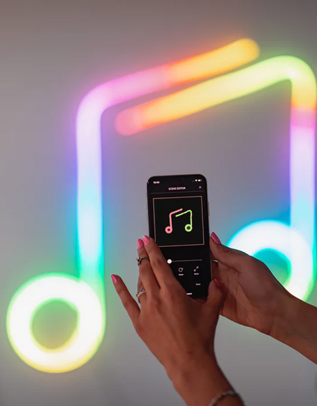  Twinkly Flex – App-Controlled Flexible Light Tube with RGB (16 Million Colors) LEDs 6.5 feet