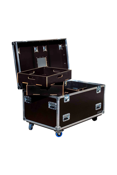 Odyssey OPT483030WBRN, Professional Brown Hex Board Utility Tour Trunk Case with Caster Wheels