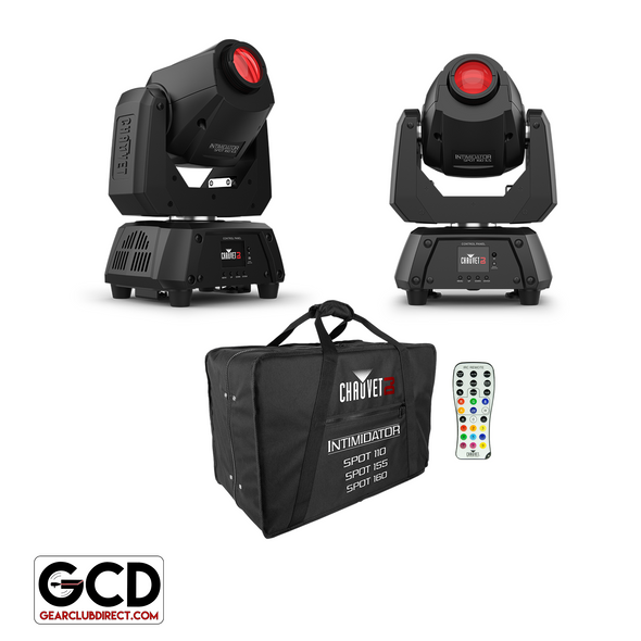 Chauvet DJ Intimidator Spot 160 ILS Compact Moving Head Lights & Case Package