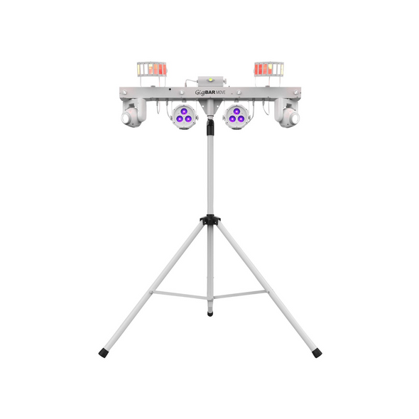 Chauvet DJ GigBar Move 5-in-1 Ultimate Effect Light System in White with GigBAR Lighting Fixtures Case Package