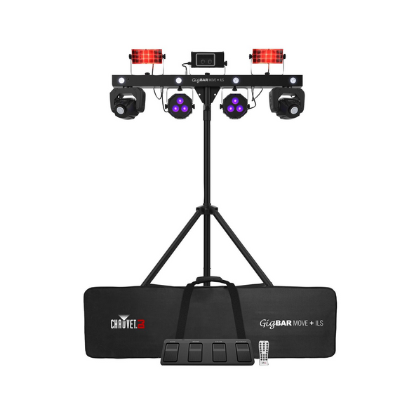 Chauvet DJ GigBAR Move + ILS Effect Lighting Systems with Hurricane 700 Fog Machines Package