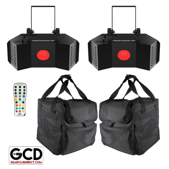 Chauvet DJ Obsession HP Effect Lights with Carrying Cases Duo Package