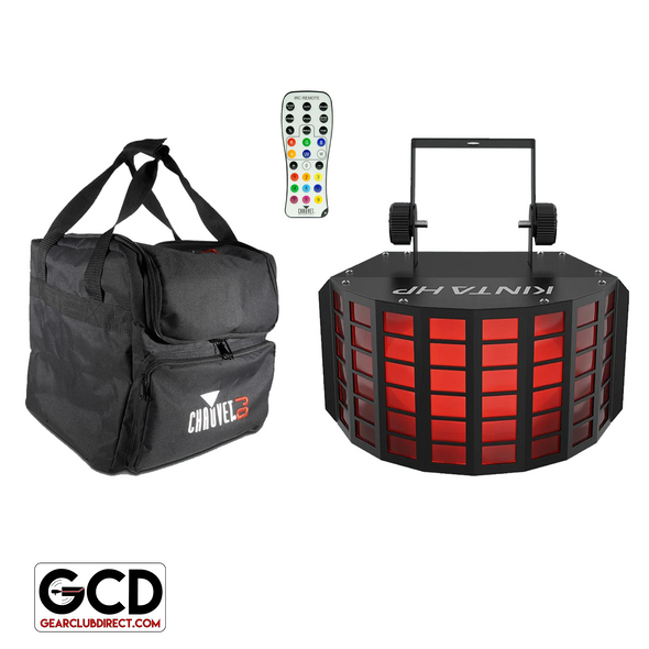 Chauvet DJ Kinta HP High-Powered Quad-Color RGBW & CMYO LED Effect Light with Carry Case & Remote Control Package