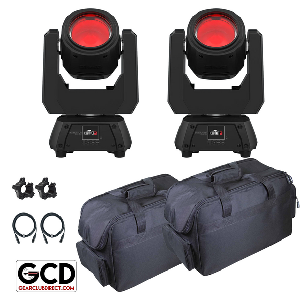 Chauvet DJ Intimidator Beam Q60 Moving Heads with Carrying Cases Package 