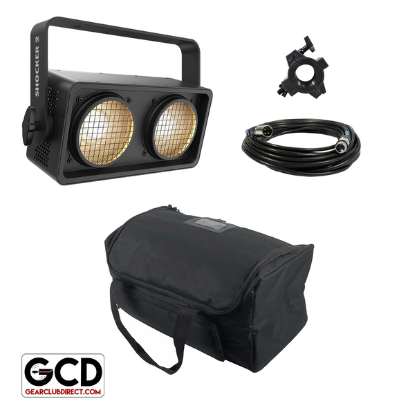 Chauvet DJ Shocker 2 Dual Zone Blinder Wash Light with Carry Case Package