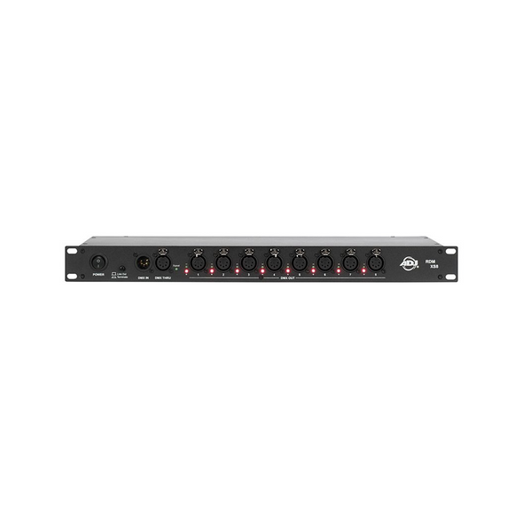 American DJ RDM XS8 8 output RDM/DMX 19" rack mount splitter, 5 pin dmx