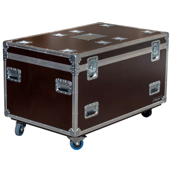 Odyssey Professional 48″ x 30″ x 30″ Brown Hex Board Utility Tour Trunk Case with Caster Wheels