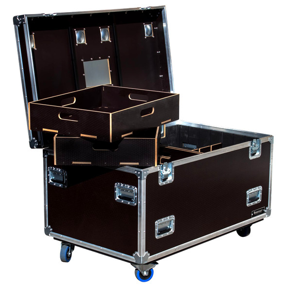 Odyssey Professional 48″ x 30″ x 30″ Brown Hex Board Utility Tour Trunk Case with Caster Wheels