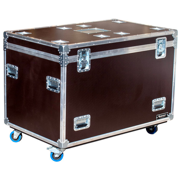 Odyssey Professional 48″ x 30″ x 36″ Brown Hex Board Utility Tour Trunk Case with Caster Wheels 