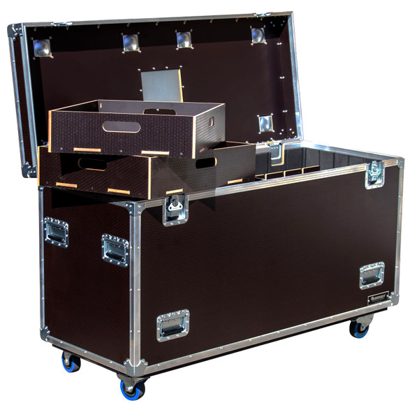 Odyssey Professional 60″ x 24″ x 30″ Brown Hex Board Utility Tour Trunk Case with Caster Wheels