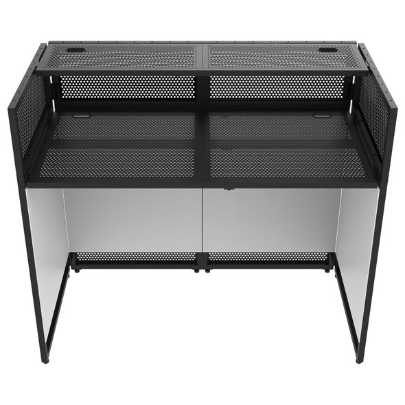 ODYSSEY DJテーブル 黒 長方形 ODYSSEY Height Adjustable 60″ x 20″ Work Surface Carpeted DJ