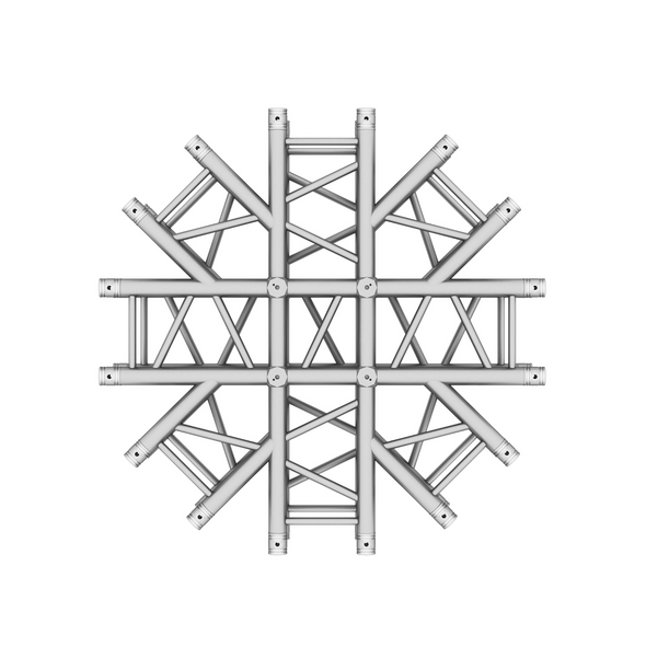 ProX XT-JB10W-SPIDER 8-Way + 2-way Top Bottom Spider lighting Junction Box - Spider Shaped Truss for F34 Conical Truss