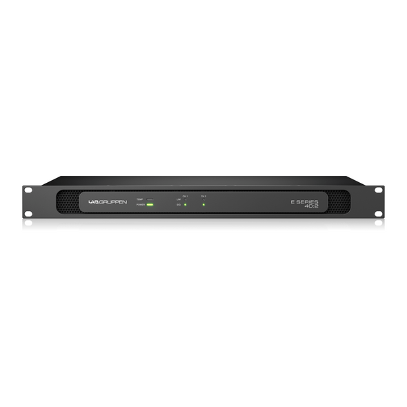 LAB GRUPPEN E 40:2 4,000 Watt Amplifier with 2 Flexible Output Channels for Installation Applications