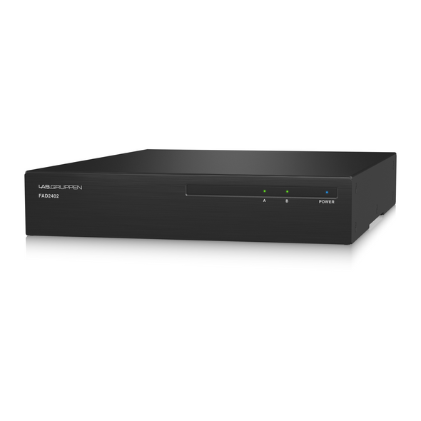 LAB GRUPPEN FA2402 Two-Channel 240W Commercial Amplifier with Direct-Drive Technology and Dante Networking