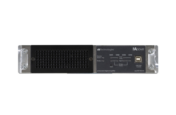 dB Technologies Amplifier 4ch, 4x125 RMS Watt, DSP, 1HE / Half 19", RDNET