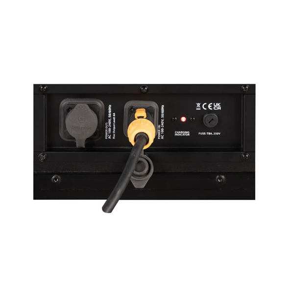 ADJ ElectraPix Par 7 Pak in a rechargable road case