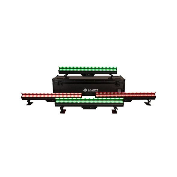 ADJ ELECTRAPIX BAR 16 PAK in a rechargable road case