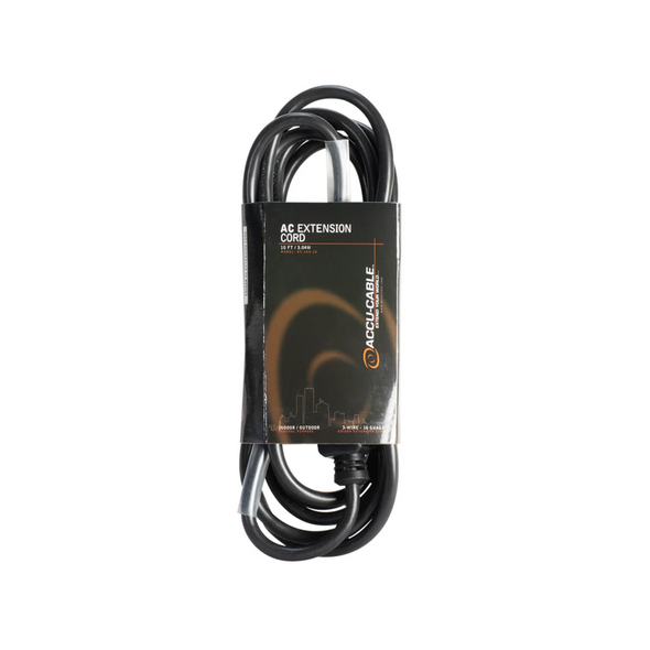 ADJ EC-163-10 Black 10FT 16 Gauge AC Extension Cord