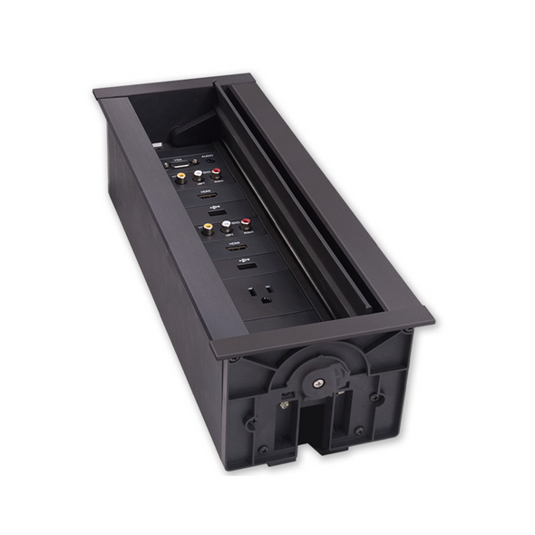 AMX HPX-1200BL-NA 12-space Hydraport BLACK, w/ US Power Outlet