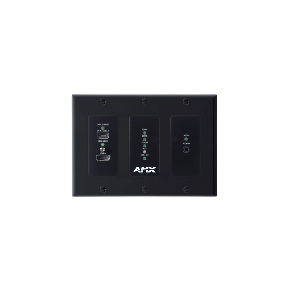 AMX NMX-ENC-N2615D-WP 4K60 MWC/Dante AV-A Encoder Wallplate (US & UK/EU)
